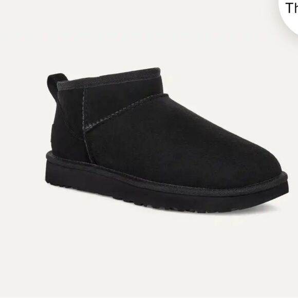 UGG Classic Ultra Mini II Black Size 7 New in Box - Picture 4 of 15